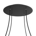 Round XXL Rose-One 4-hole and 4-side hole ceiling rosette set, 400 mm