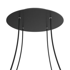   Round XXL Rose-One 4-hole and 4-side hole ceiling rosette set, 400 mm