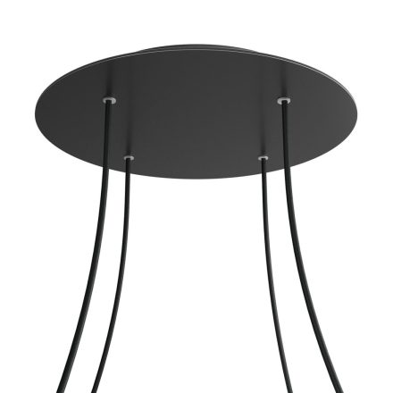 Round XXL Rose-One 4-hole and 4-side hole ceiling rosette set, 400 mm