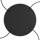 Round XXL Rose-One 4-hole and 4-side hole ceiling rosette set, 400 mm