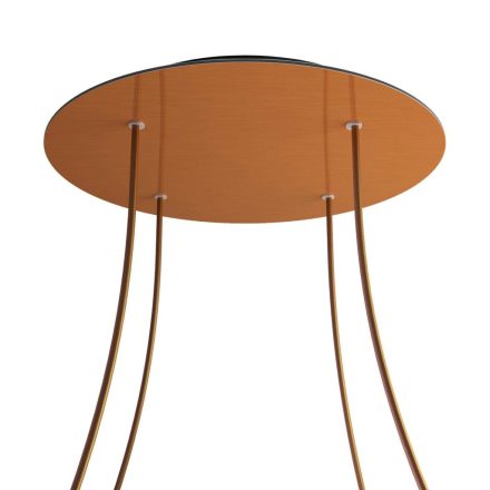 Round XXL Rose-One 4-hole and 4-side hole ceiling rosette set, 400 mm