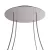 Round XXL Rose-One 4-hole and 4-side hole ceiling rosette set, 400 mm