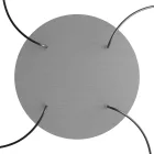 Round XXL Rose-One 4-hole and 4-side hole ceiling rosette set, 400 mm