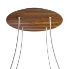 Round XXL Rose-One 4-hole and 4-side hole ceiling rosette set, 400 mm