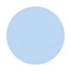 Round XXL Rose-One 4-hole and 4-side hole ceiling rosette set, 400 mm