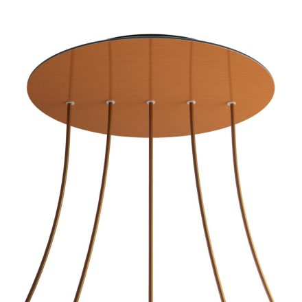 Round XXL Rose-One 5-row ceiling rose set with 4 side holes, 400 mm