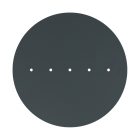 Round XXL Rose-One 5-row ceiling rose set with 4 side holes, 400 mm