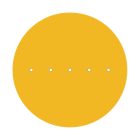 Round XXL Rose-One 5-row ceiling rose set with 4 side holes, 400 mm