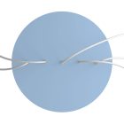 Round XXL Rose-One 5-row ceiling rose set with 4 side holes, 400 mm