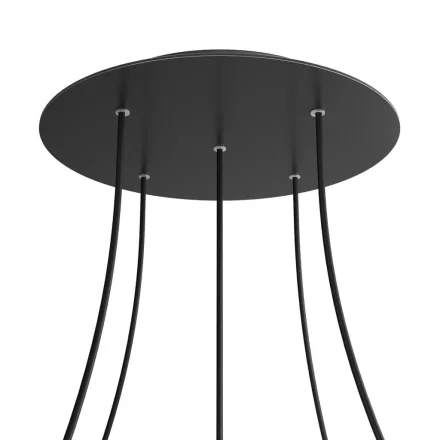 Round XXL Rose-One 5-hole and 4-side hole ceiling rosette set, 400 mm