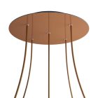 Round XXL Rose-One 5-hole and 4-side hole ceiling rosette set, 400 mm