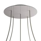 Round XXL Rose-One 5-hole and 4-side hole ceiling rosette set, 400 mm