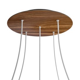   Round XXL Rose-One 5-hole and 4-side hole ceiling rosette set, 400 mm