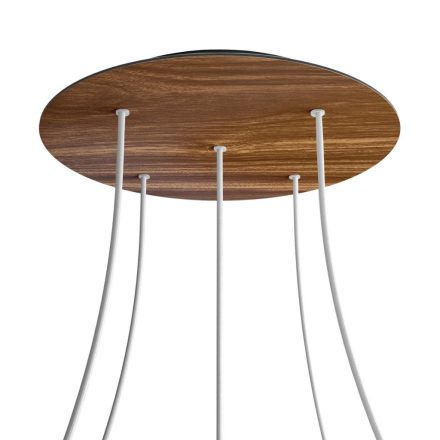 Round XXL Rose-One 5-hole and 4-side hole ceiling rosette set, 400 mm