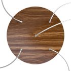 Round XXL Rose-One 5-hole and 4-side hole ceiling rosette set, 400 mm