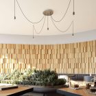 Round XXL Rose-One 5-hole and 4-side hole ceiling rosette set, 400 mm