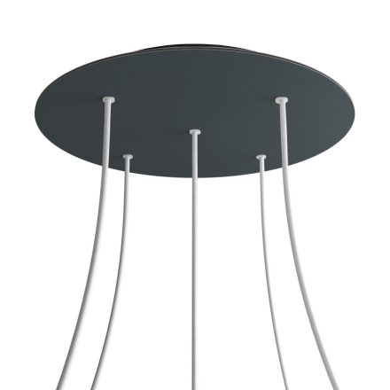 Round XXL Rose-One 5-hole and 4-side hole ceiling rosette set, 400 mm