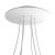  Round XXL Rose-One ceiling rose set with 6 holes and 4 side holes, 400 mm