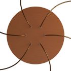 Round XXL Rose-One 6-hole and 4-side hole ceiling rosette set, 400 mm