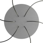 Round XXL Rose-One 6-hole and 4-side hole ceiling rosette set, 400 mm