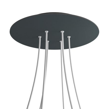 Round XXL Rose-One 6-hole and 4-side hole ceiling rosette set, 400 mm