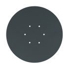 Round XXL Rose-One 6-hole and 4-side hole ceiling rosette set, 400 mm