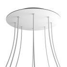 Round XXL Rose-One 8-hole and 4-side hole ceiling rosette set, 400 mm