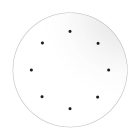 Round XXL Rose-One 8-hole and 4-side hole ceiling rosette set, 400 mm