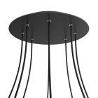 Round XXL Rose-One 8-hole and 4-side hole ceiling rosette set, 400 mm