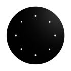 Round XXL Rose-One 8-hole and 4-side hole ceiling rosette set, 400 mm