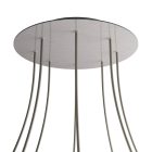 Round XXL Rose-One 8-hole and 4-side hole ceiling rosette set, 400 mm