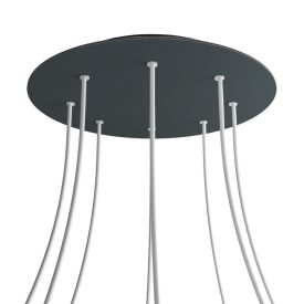   Round XXL Rose-One 8-hole and 4-side hole ceiling rosette set, 400 mm