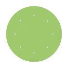 Round XXL Rose-One 8-hole and 4-side hole ceiling rosette set, 400 mm