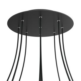   Round XXL Rose-One 9-hole and 4-side hole ceiling rosette set, 400 mm