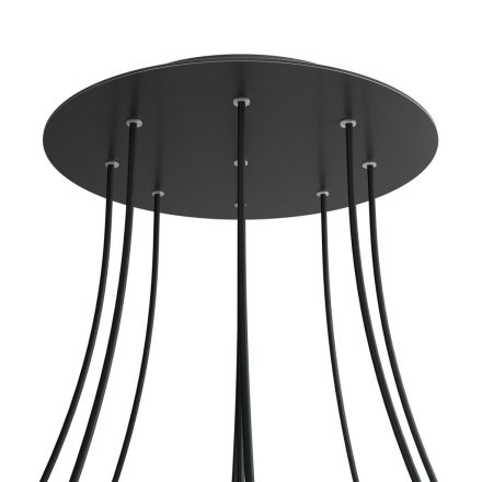 Round XXL Rose-One 9-hole and 4-side hole ceiling rosette set, 400 mm