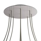 Round XXL Rose-One 9-hole and 4-side hole ceiling rosette set, 400 mm