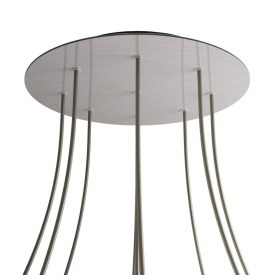   Round XXL Rose-One 9-hole and 4-side hole ceiling rosette set, 400 mm