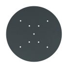 Round XXL Rose-One 9 ceiling rose set with X-shaped hole and 4 side holes, 400 mm