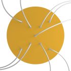 Round XXL Rose-One 9 ceiling rose set with X-shaped hole and 4 side holes, 400 mm