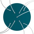 Round XXL Rose-One 9 ceiling rose set with X-shaped hole and 4 side holes, 400 mm