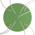 Round XXL Rose-One 9 ceiling rose set with X-shaped hole and 4 side holes, 400 mm