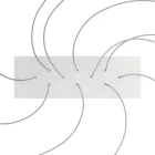 Rectangular XXL Rose-One ceiling rose set with 10 holes and 6 side holes, 675 x 225 mm