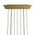 Rectangular XXL Rose-One ceiling rose set with 10 holes and 6 side holes, 675 x 225 mm