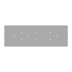 Rectangular XXL Rose-One ceiling rose set with 10 holes and 6 side holes, 675 x 225 mm