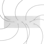 Rectangular XXL Rose-One ceiling rose set with 11 holes and 6 side holes, 675 x 225 mm