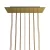 Rectangular XXL Rose-One 14-hole and 6-side hole ceiling rosette set, 675 x 225 mm