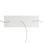 Rectangular XXL Rose-One series ceiling rose set with 3 holes and 6 side holes, 675 x 225 mm