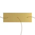 Rectangular XXL Rose-One series ceiling rose set with 3 holes and 6 side holes, 675 x 225 mm