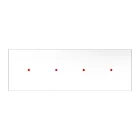 Rectangular XXL Rose-One series 4-hole and 6-side hole ceiling rosette set, 675 x 225 mm