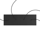 Rectangular XXL Rose-One series 4-hole and 6-side hole ceiling rosette set, 675 x 225 mm